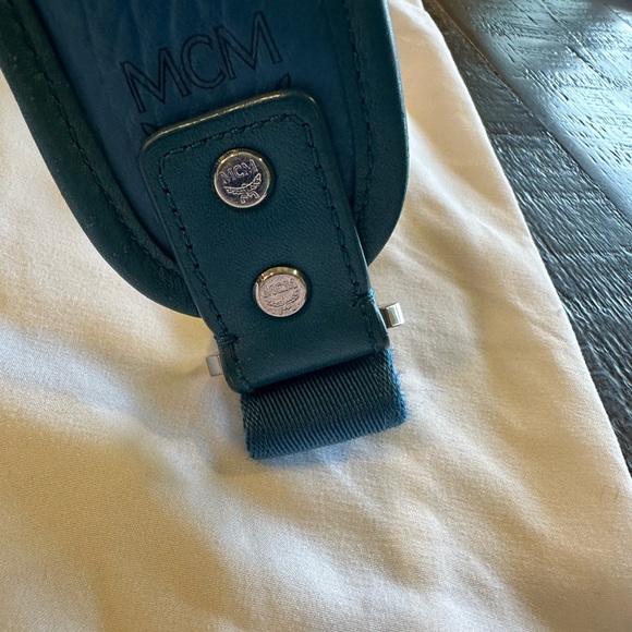 Large MCM Blue Backpack Preowned - Picture 6 of 16